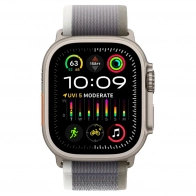 Aqlli soat Apple Watch Ultra 2 Titanium Case with Green/Gray Trail Loop, 49 mm, kulrang 0