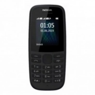 Telefon Nokia 105 TA-1203 SS EAC UA Qora + Bluetooth quloqchin Borofone 0