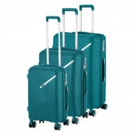 Набор чемоданов 2E, SIGMA,(L+M+S) 3 в 1, 4 колеса, аквамарин 0