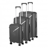 Набор чемоданов 2E, SIGMA,(L+M+S) 3 в 1, 4 колеса, графит 0