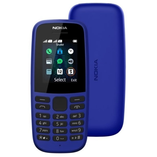 Кнопочный телефон Nokia 105 DS синий 0