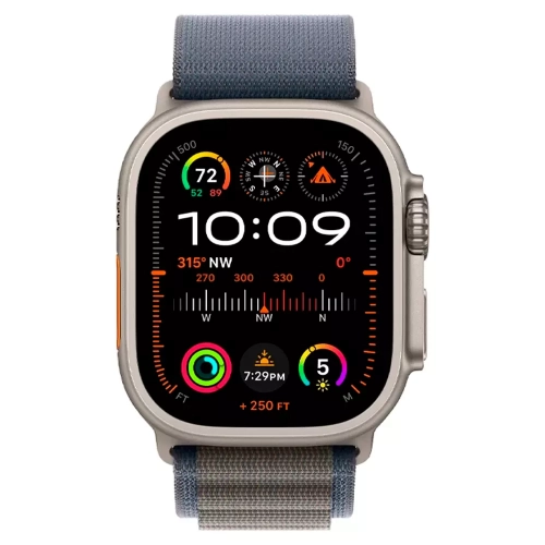 Aqlli soat Apple Watch Ultra 2 Titanium Case, 49 mm, moviy fantom 0