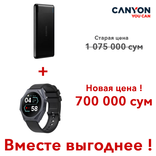 Power Bank Akkumlyator tez zaryadlash funktsiyasi bilan 10000 mAh PB-107